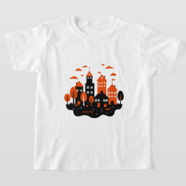 Camiseta Uma cena urbana elegante