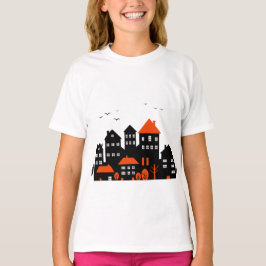 Camiseta Uma cena urbana elegante