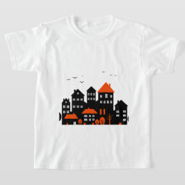 Camiseta Uma cena urbana elegante