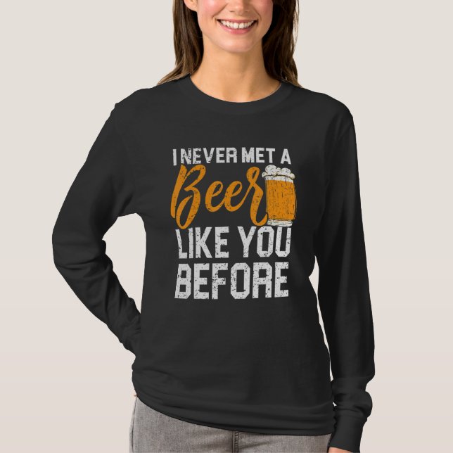 Camiseta Uma Cerveja Como Você Bebado Alcoólico De Bebendo  (Frente)