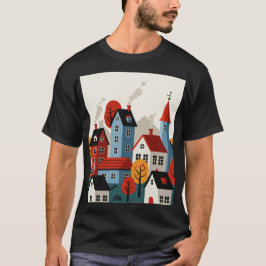 Camiseta Uma cidade na natureza