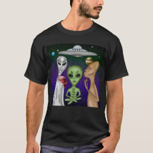 Camiseta Uma Cinza, Pequeno Verde, Alienígena Anunnaki