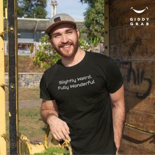 Camiseta Uma Citação De Caráter Engraçado, Um Pouco Estranh