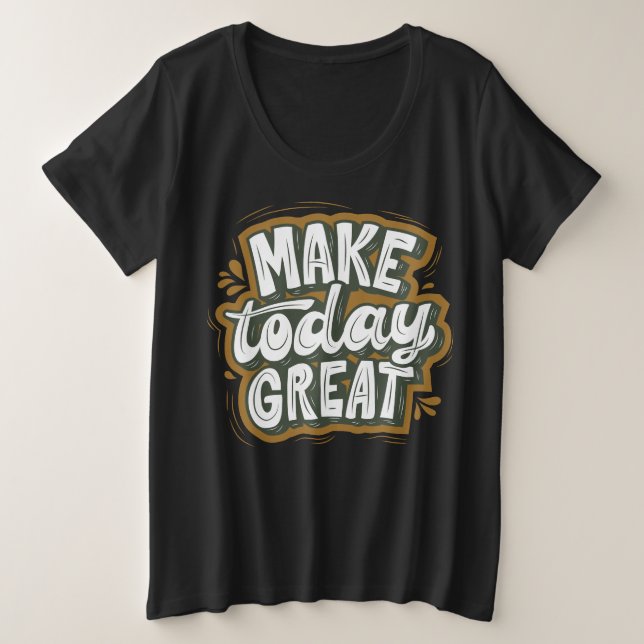 Camiseta Uma citação motivacional incrível, o texto moderno (Frente do Design)