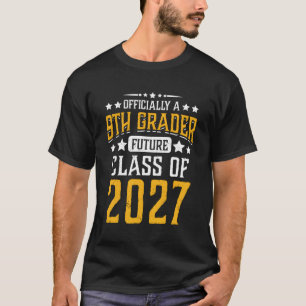 Camiseta Uma Classe Futura Do 9º Grau De 2027 Primeiro Dia