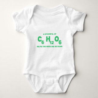 Camiseta Uma colher de C6H12O6 ajuda a medicina a ir para