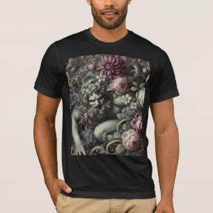 Camiseta 🎭 Uma Comédia Colossal – Arte Gótica Vestível