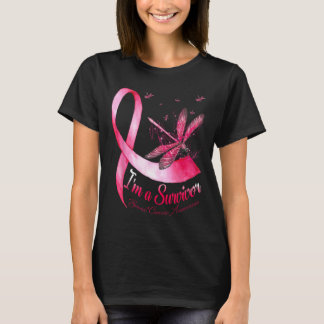 Camiseta Uma Consciência do Cancer de Dragonfly Sobrevivent