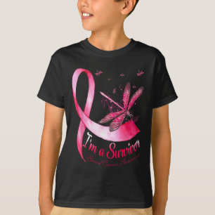 Camiseta Uma Consciência do Cancer de Dragonfly Sobrevivent