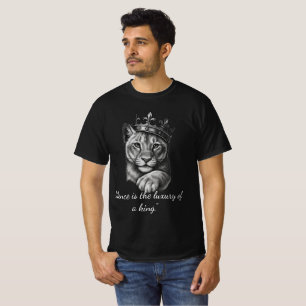 Camiseta Uma Coroa de Leão Vintage de Rei