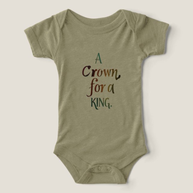 Camiseta Uma Coroa para um Rei (Design frontal)