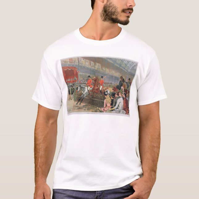 Camiseta Uma corrida de cavalos, 1886 (Frente)