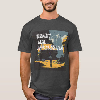 Camiseta Uma Corrida Futurística Contra O Tempo.