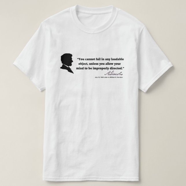 Camiseta Uma Cotação Lincoln (01) (Frente do Design)