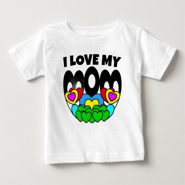 Camiseta Uma criança que ama a sua mamãe (Frente)