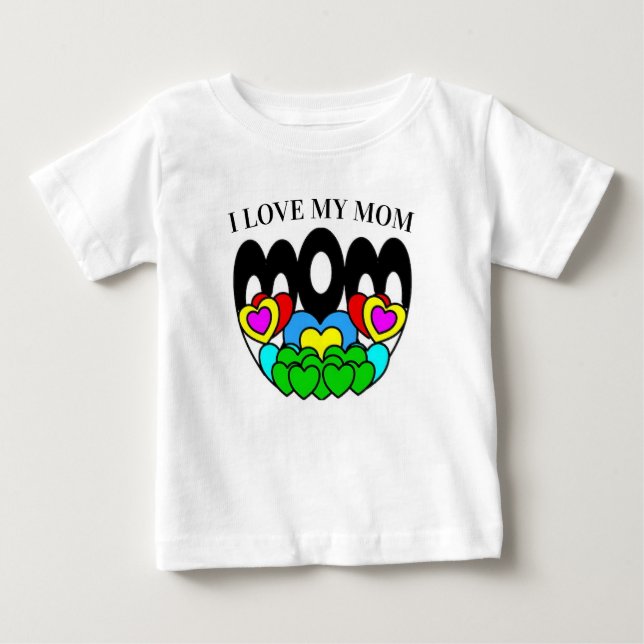 Camiseta Uma criança que ama sua mãe (Frente)