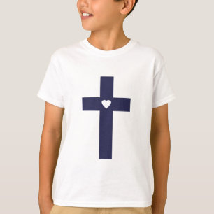 Camiseta Uma Cruz Com Amor Arte de Amor Sagrado