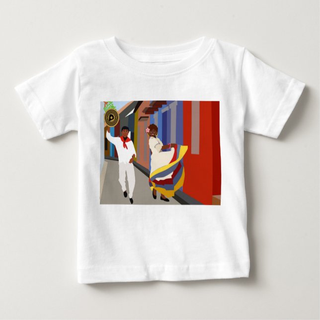 Camiseta Uma dança de rua na Colômbia (Frente)