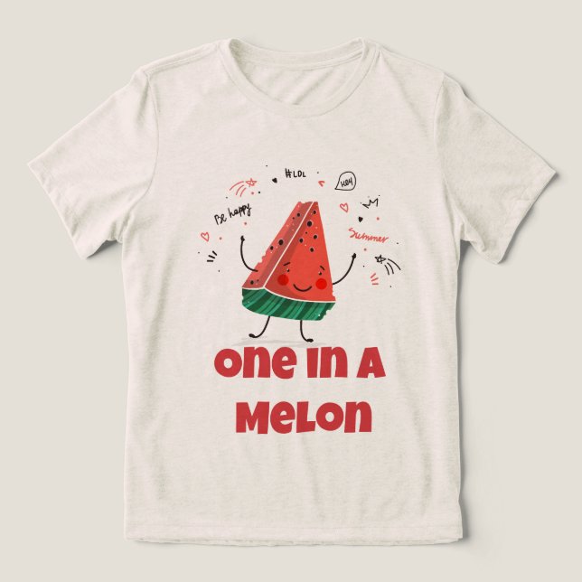 Camiseta Uma em Melão - Melancia (Oatlight Edition) (Design frontal)