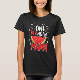 Camiseta Uma Em Uma Família Melon Mama Melancia Que Corresp