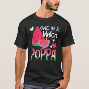 Camiseta Uma Em Uma Família Melon Poppa Watermelon Correspo