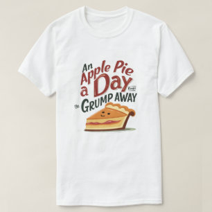 Camiseta Uma empada de Maçã por Dia Mantém o Urso Longe