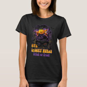 Camiseta Uma enfermeira assustadora Enfermeira Mensageira Q