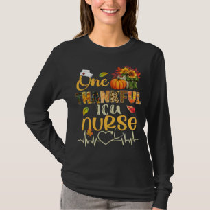 Camiseta Uma enfermeira da UTI agradecida Pumpkin Stethosco