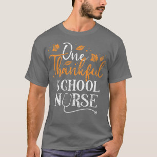 Camiseta Uma Enfermeira de escola agradecida outono no outo