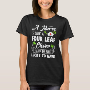 Camiseta Uma Enfermeira É Como Um Trevo De Quatro Folhas En