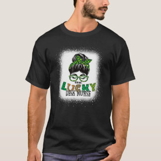 Camiseta Uma Enfermeira Lucky Desk Sangrando Rua De Arma Me