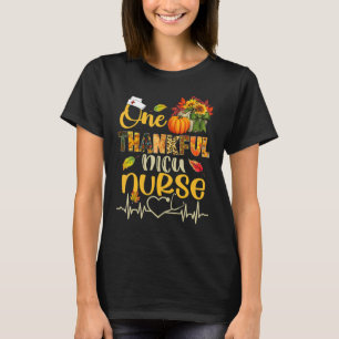 Camiseta Uma enfermeira NICU agradecida Pumpkin Stethoscope