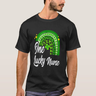 Camiseta Uma Enfermeira Sortuda Jaleco Rn Dia De São Patríc