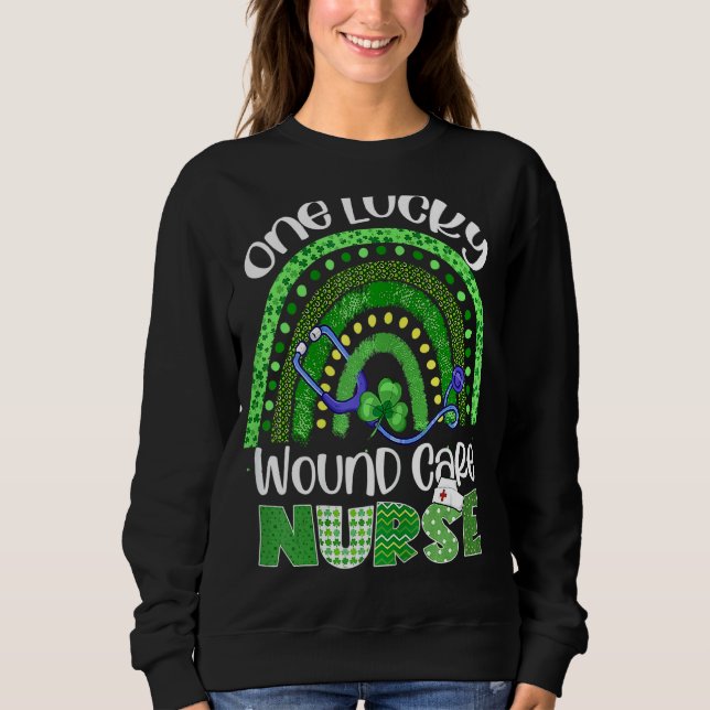 Camiseta Uma Enfermeira Sortuda, Rua de Stethoscope Patrick (Frente)