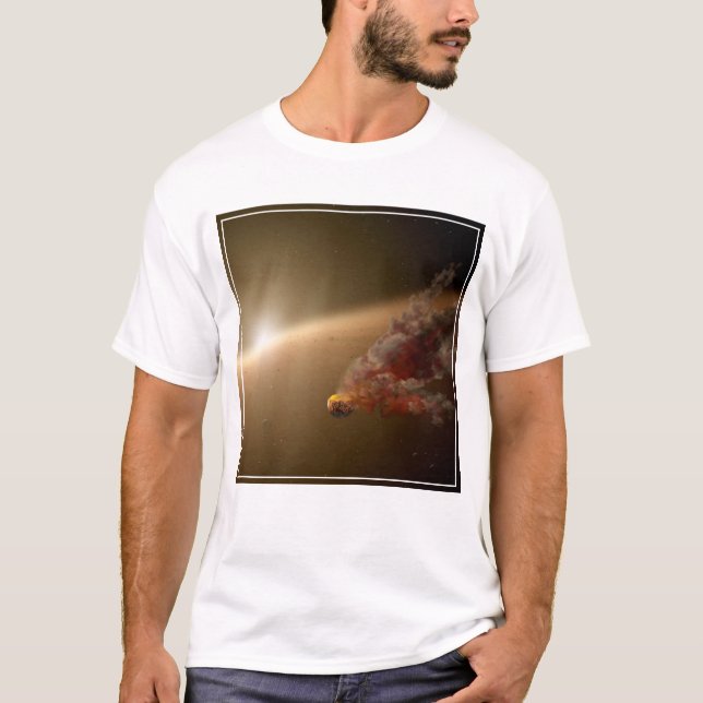 Camiseta Uma Erupção Enorme Em Torno Do Star Ngc 2547-Id8. (Frente)
