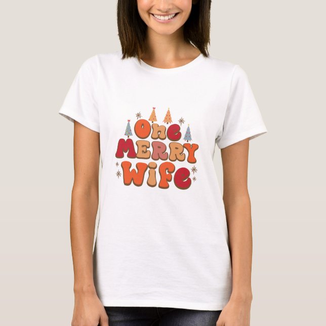 Camiseta Uma Esposa Alegre - Natal (Frente)