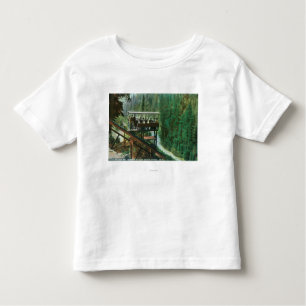 Camiseta Uma estrada de ferro cénico ao longo do Rio