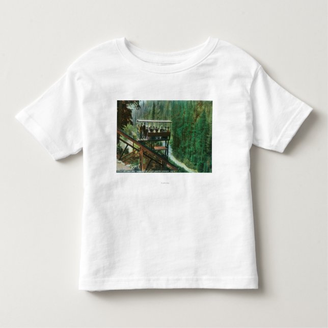 Camiseta Uma estrada de ferro cénico ao longo do Rio (Frente)