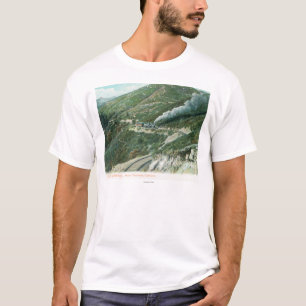 Camiseta Uma estrada de ferro cénico ViewMt. Tamalpais, CA