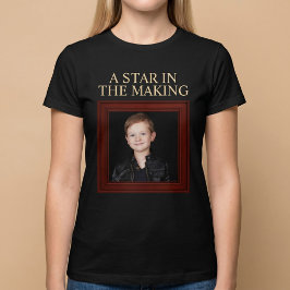 Camiseta UMA ESTRELA EM FORMAÇÃO Foto Infantil Personalizad