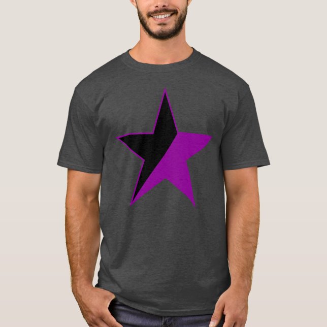 Camiseta Uma Estrela Roxa De Anarqua-Feminismo v2 (Frente)