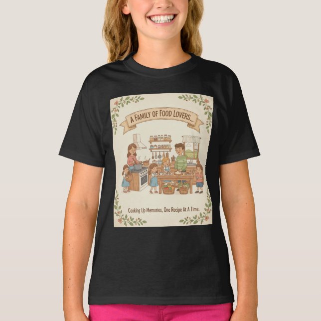 Camiseta Uma Família De Comidas (Frente)