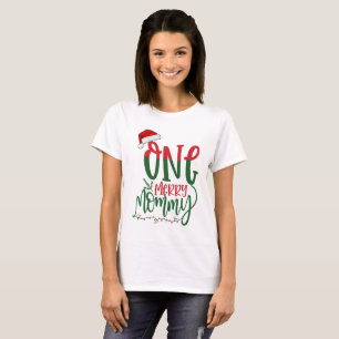 Camiseta Uma família de Mamães de Feliz que corresponde ao