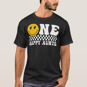 Camiseta Uma família de primeiros aniversarios Feliz