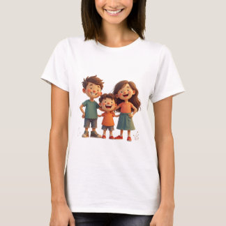 Camiseta uma família feliz
