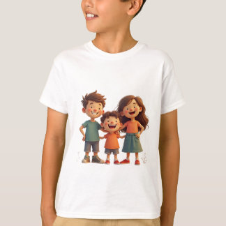 Camiseta uma família feliz