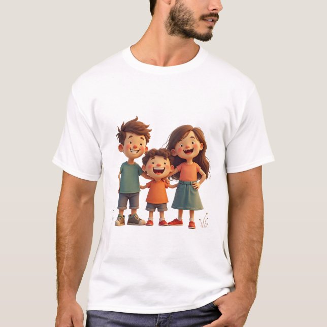 Camiseta uma família feliz (Frente)