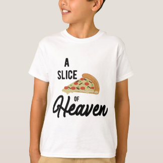 Camiseta Uma fatia de pizza mística do céu