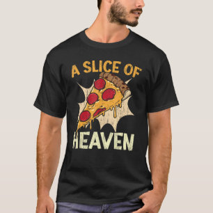 Camiseta Uma Fatia De Pizza Pesada Comedor De Pizza Italian