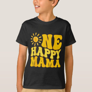 Camiseta Uma Feliz Mãe Aniversário Primeira Volta ao Sol